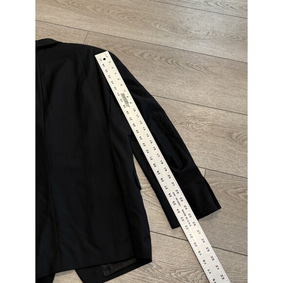 Ralph Ralph Lauren Dillards Blazer Mens 44R Black Single Breasted Wool Canada - Picture 8 of 10